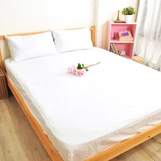 【Margaery】防水抗菌緹花透氣保潔墊(床包雙人)