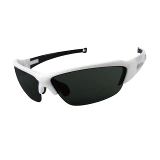 【MOLA】摩拉運動太陽眼鏡墨鏡 Hero-wg(UV400 白 防紫外線 男女 防刮 灰色 自行車 跑步 高爾夫 棒球)
