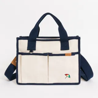 【Arnold Palmer 雨傘】手提包附長背帶  Nature系列(藍色)