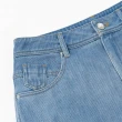【ILEY 伊蕾】梅花刺繡純棉牛仔短褲(藍色；M-XL；1232468502)