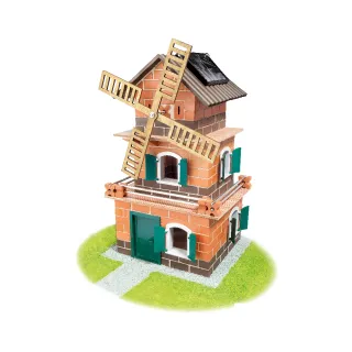 【德國 teifoc】DIY益智磚塊建築玩具-太陽能發動日式別墅(TEI8000)