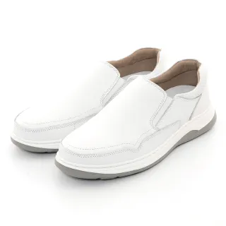 【CUMAR】嚴選真皮舒適休閒鞋(白色)