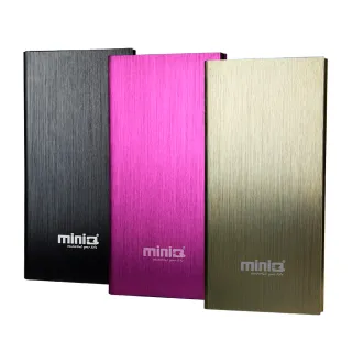 【miniQ】iBook8000mAh超薄金屬髮絲紋雙輸出行動電源