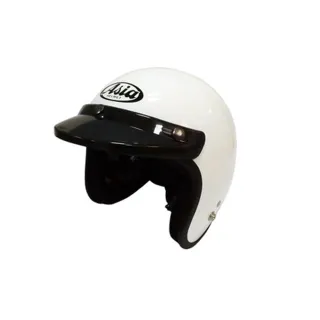 【ASIA】A706 精裝素色細條安全帽(白)