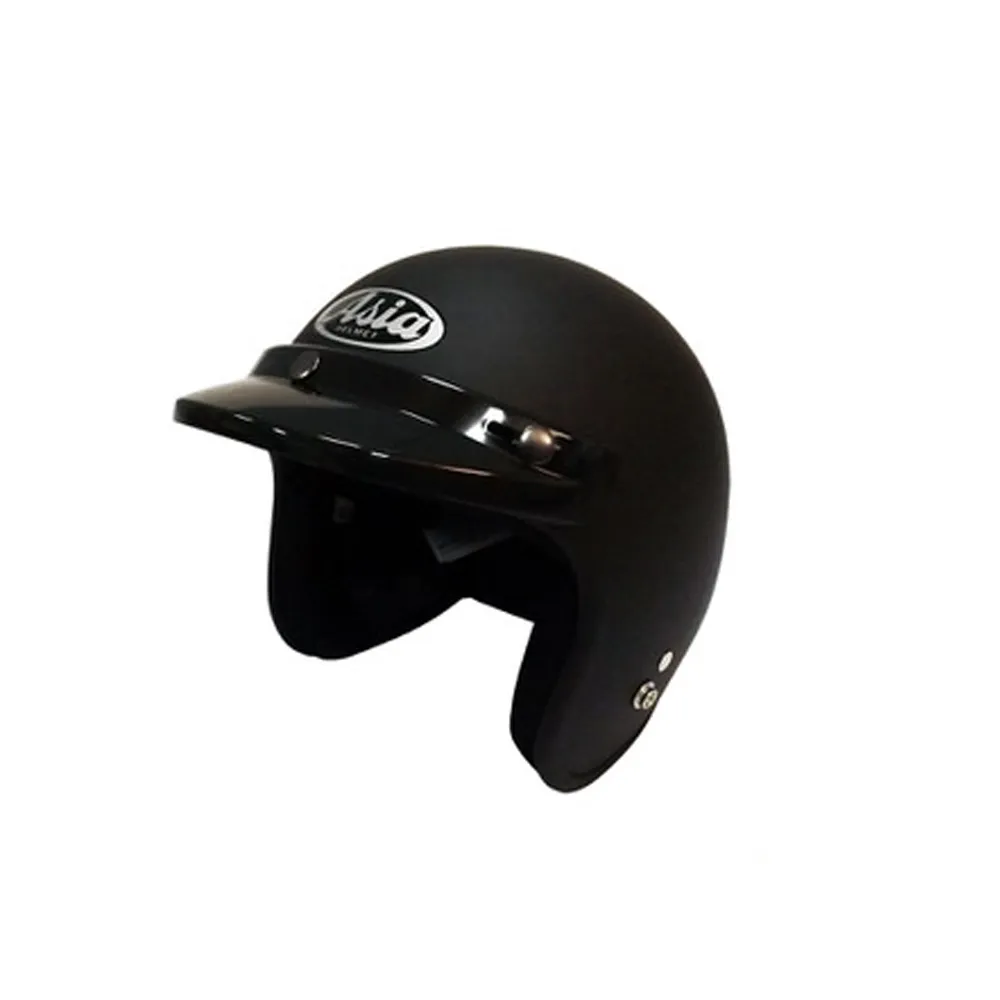 【ASIA】A706 精裝素色細條安全帽(平黑)