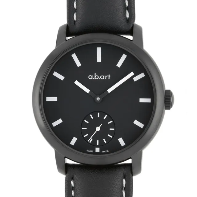【a.b.art】MM系列 夜光手上鍊動力儲存機械腕錶-黑/46.5mm(abart-MM151)