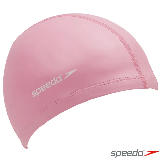 【SPEEDO】成人 合成泳帽 Ultra Pace(粉紅)