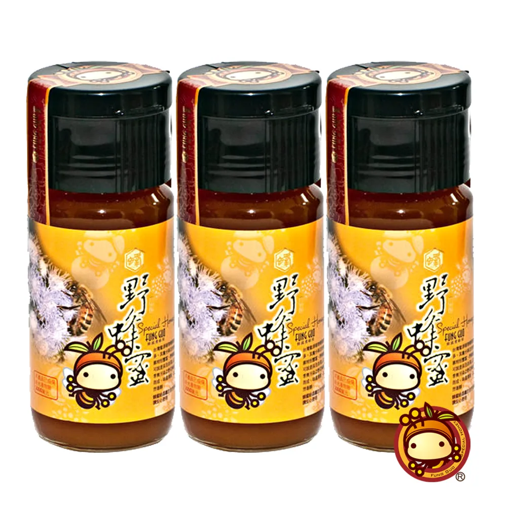 【蜂國蜂蜜莊園】多層次風味-野蜂蜜(700g*3瓶/組)
