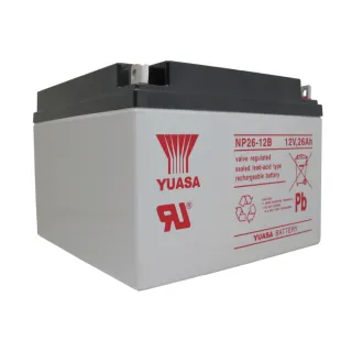 【CSP】YUASA湯淺NP26-12B閥調密閉式鉛酸電池12V26A(不漏液 免維護 高性能 壽命長)
