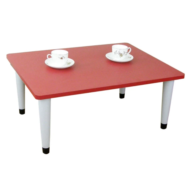 【美佳居】寬80x深60/公分-和室桌/休閒桌/矮桌-喜氣紅色(三款腳座可選)