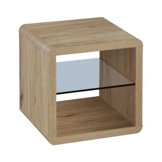【FUN生活】DIY極簡造型小茶几桌/邊桌/置物櫃(胡桃/深橡/淺橡)