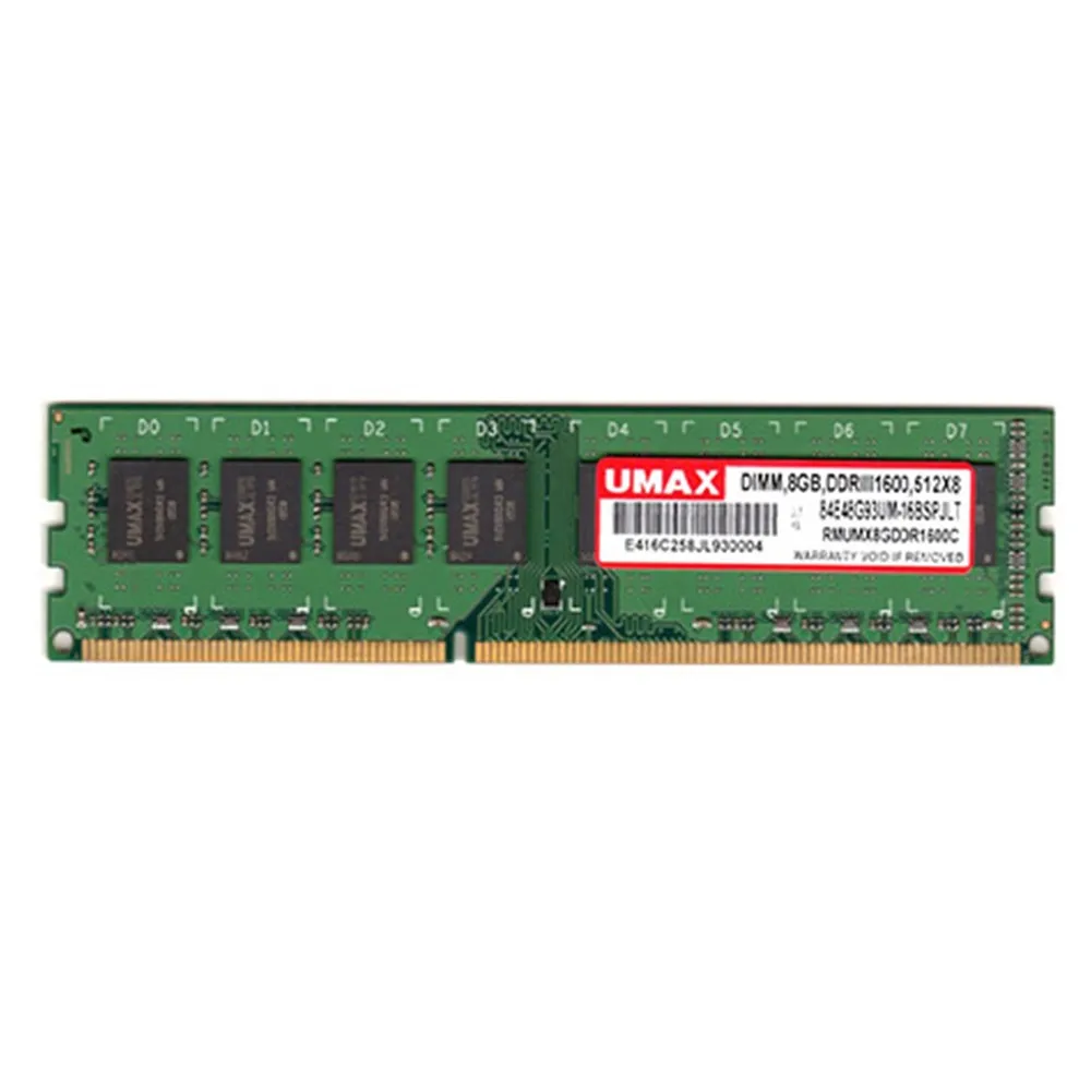 【UMAX】DDR3-1600 8GB 512X8桌上型記憶體