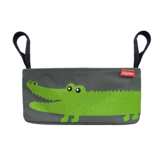 【IBIYAYA依比呀呀】嬰兒/寵物推車專用-多用途置物吊袋(灰鱷魚)