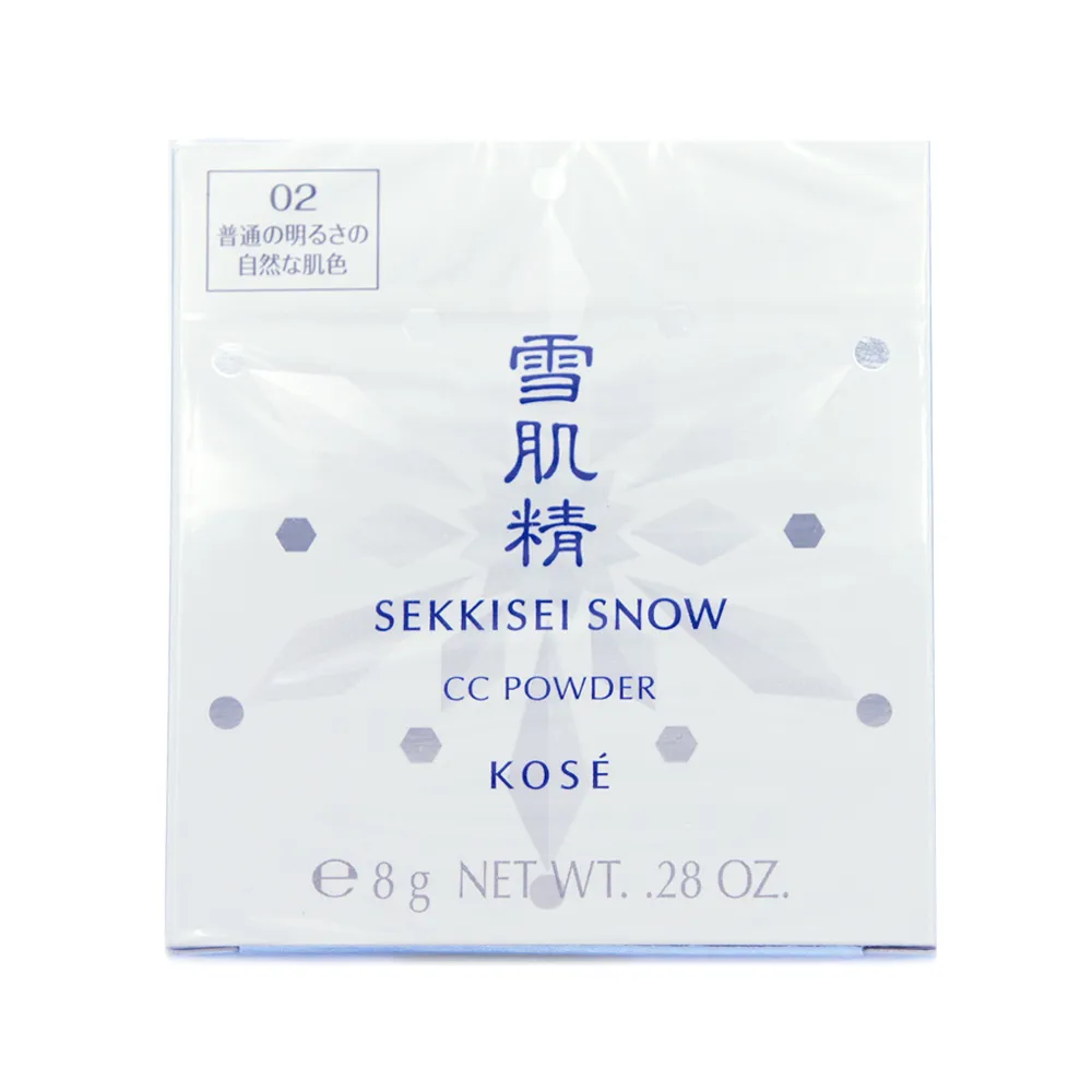 【KOSE 高絲】雪肌精CC絲絨雪粉餅8g-不含粉盒(專櫃公司貨)