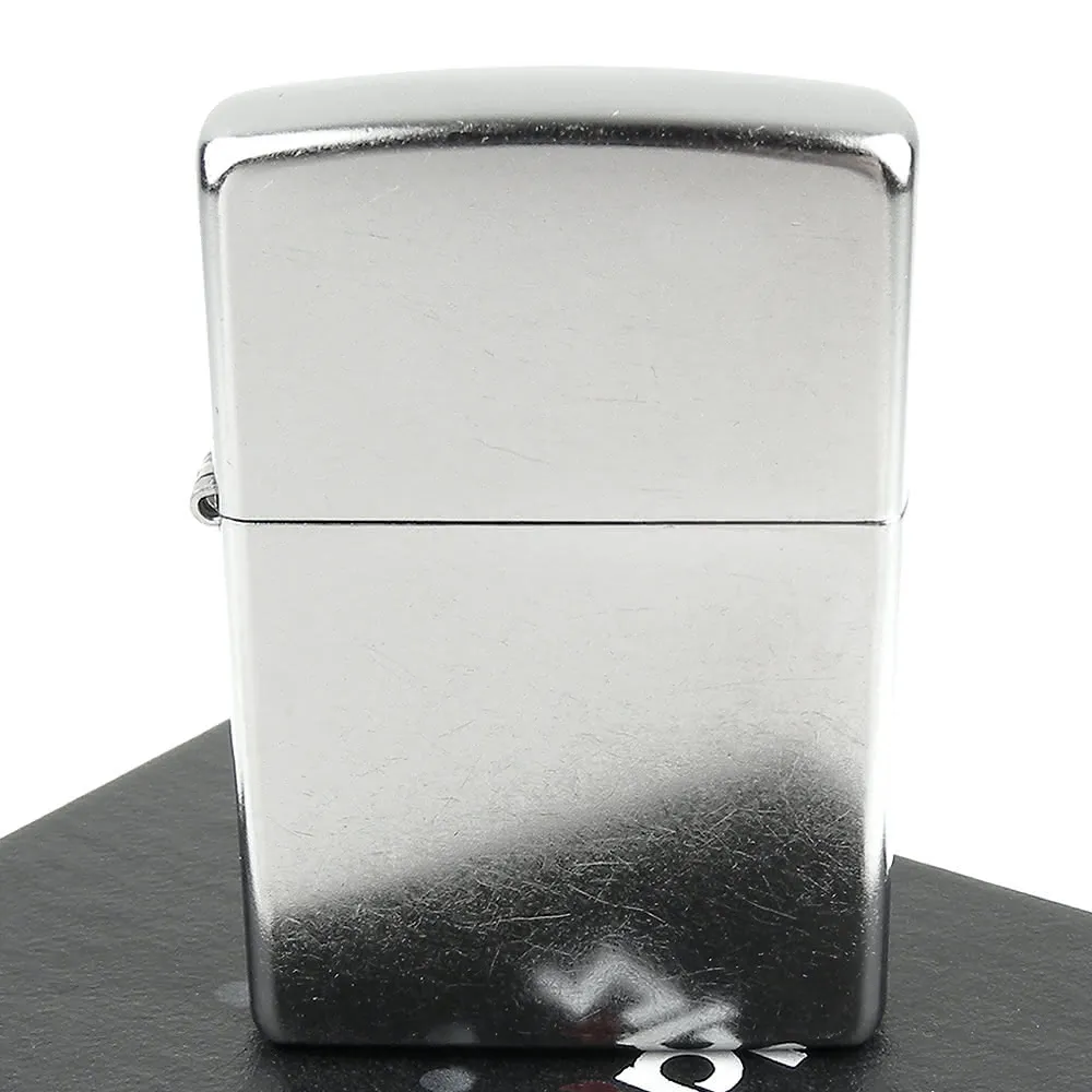 【ZIPPO】美系-街頭風鍍鉻-銀色霧面打火機