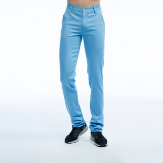 【BOBSON】男款低腰吸濕快乾色褲(藍1805-53)
