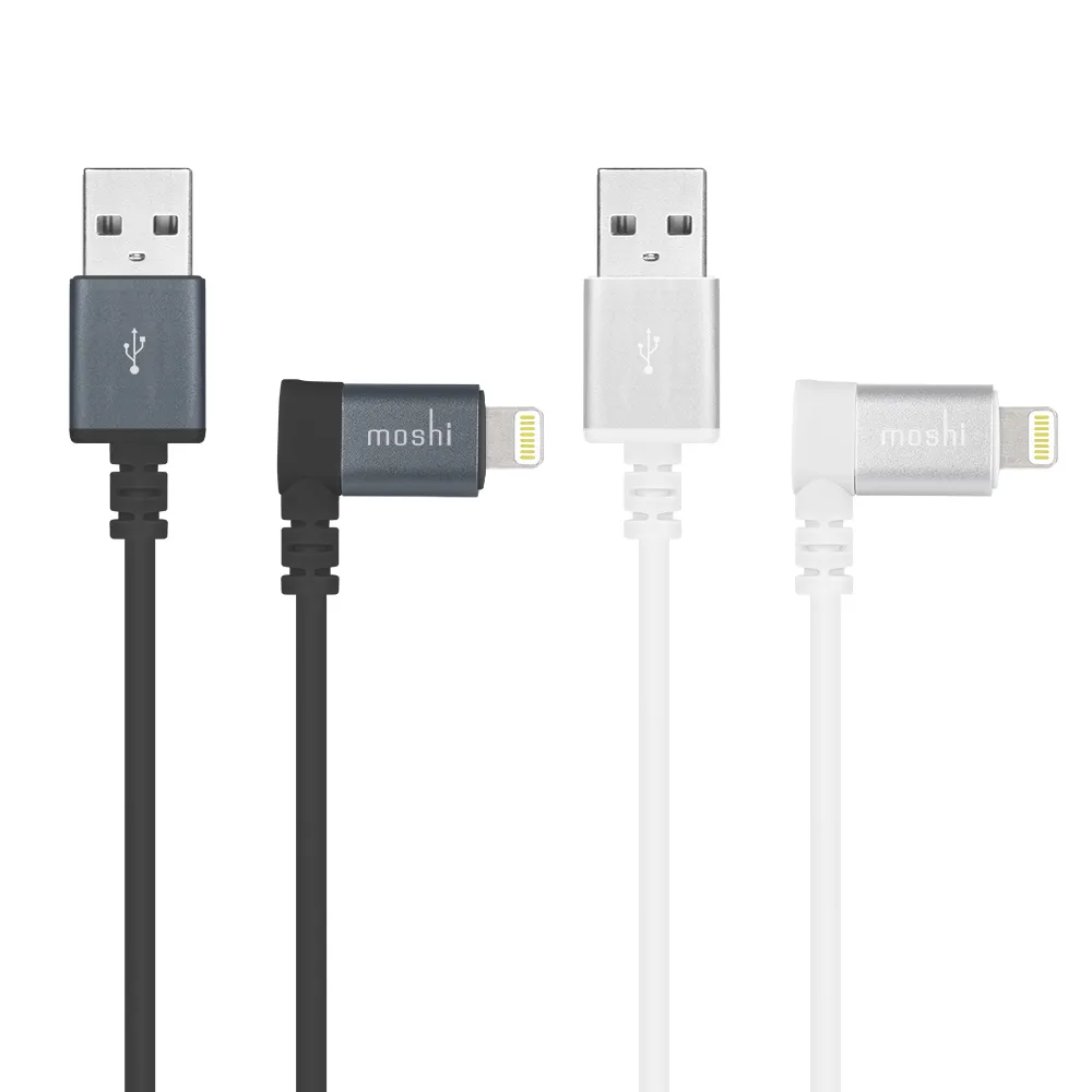 【moshi】Lightning to USB 90度彎頭充電線 傳輸線(iPhone充電線)