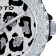 【GOTO】精艷豹點潮流時尚陶瓷手錶-白x黑/38mm(GC7158B-33-221)