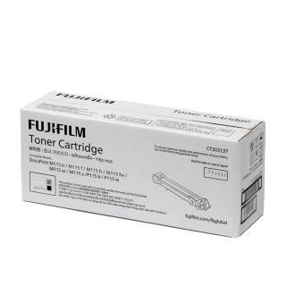 【FUJIFILM 富士軟片】CT202137 原廠原裝 黑色碳粉匣(1000張/黑白115系列)