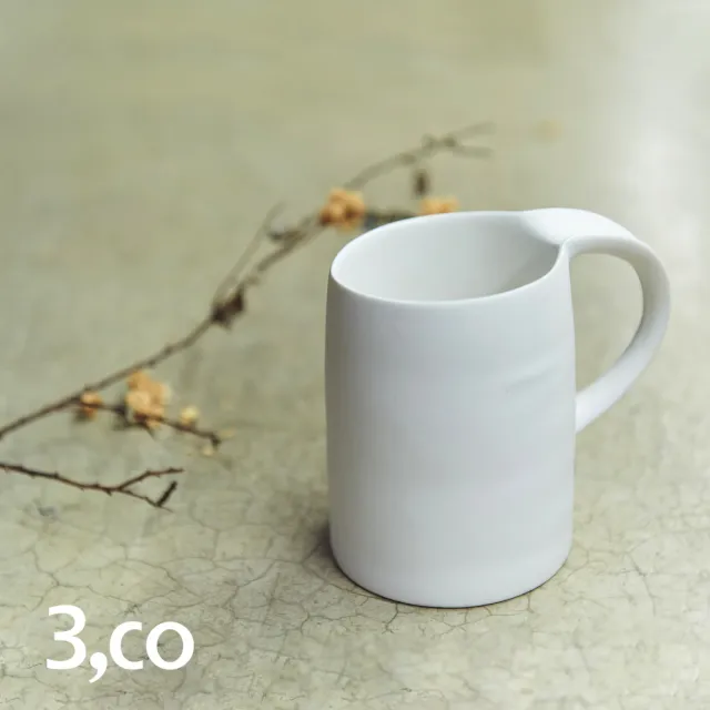 【3 co】水波馬克杯 - 白