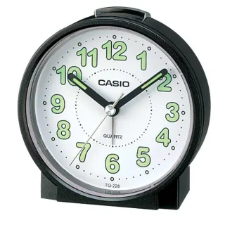 【CASIO】圓形桌上型鬧鐘(TQ-228-1)