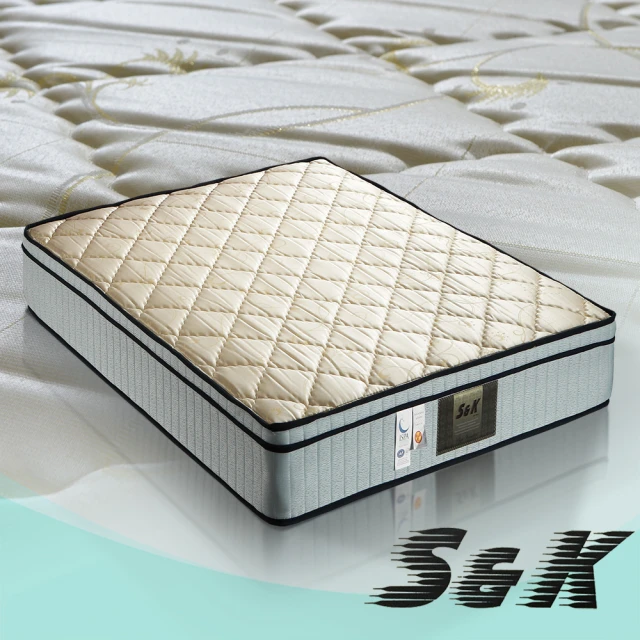 【S&K】防蹣抗菌 蜂巢式獨立筒床墊-雙人加大6尺