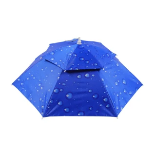 【EZlife】雙層防風防雨防曬傘帽