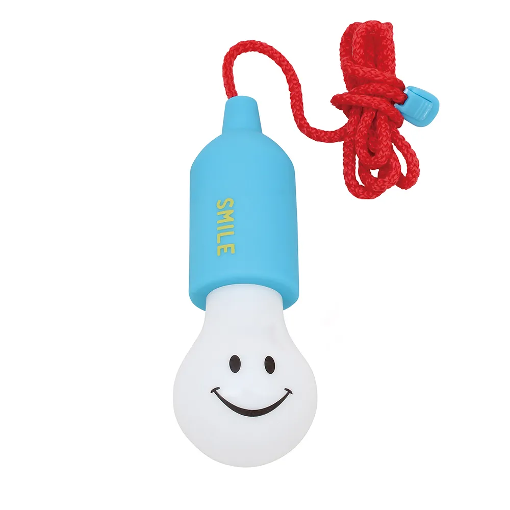 【日本 SPICE】微笑先生LED燈泡吊燈-藍色