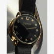 【COACH】COACH手錶型號CH00006(黑色錶面金色錶殼深黑色真皮皮革錶帶款)