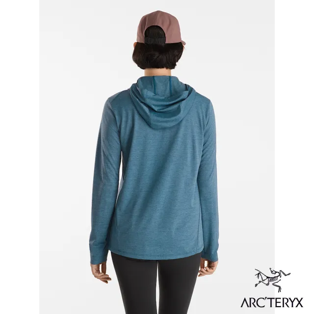 【Arcteryx 始祖鳥官方直營】女 Taema 快乾長袖套頭衫(寧靜雜綠)