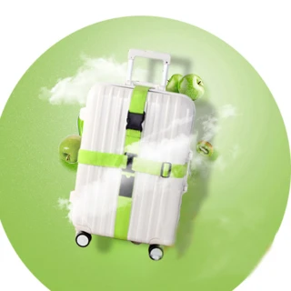 【iSFun】十字綑綁＊行李箱打包帶/綠