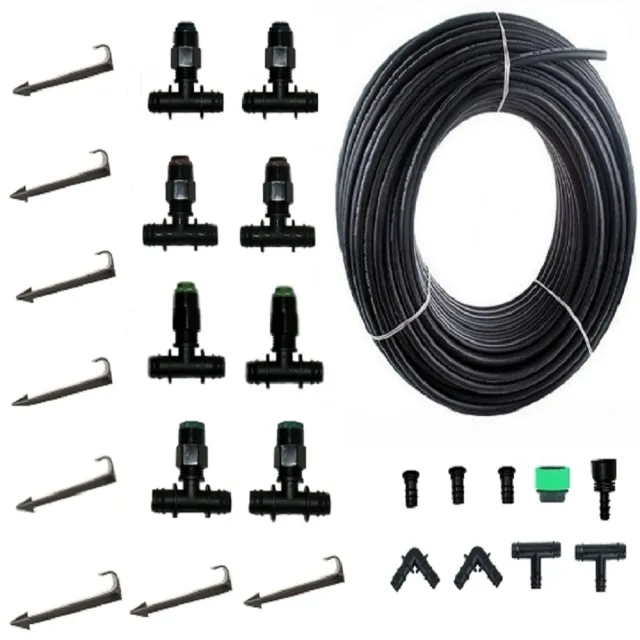 【灑水達人】16mm PE管10公尺大面積微霧套裝組合