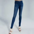 【BOBSON】女款優質觸感緊身牛仔褲(藍8070-53)