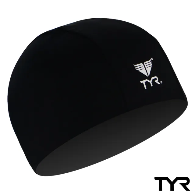 【美國TYR】泳帽 萊卡 成人 Lycra Swim Cap Black(台灣總代理)