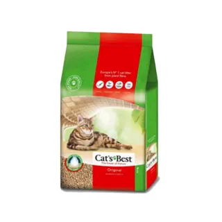 【CAT’S BEST 凱優】經典凝結木屑砂（紅標凝結型）20L/8.6kg(貓砂、木屑砂)