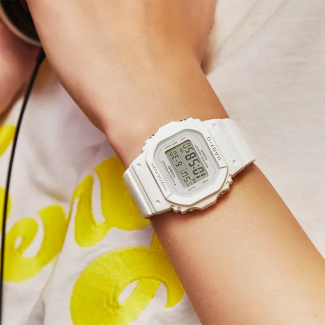 【CASIO 卡西歐】BABY-G 纖薄輕巧電子手錶 母親節 禮物(BGD-565-7)