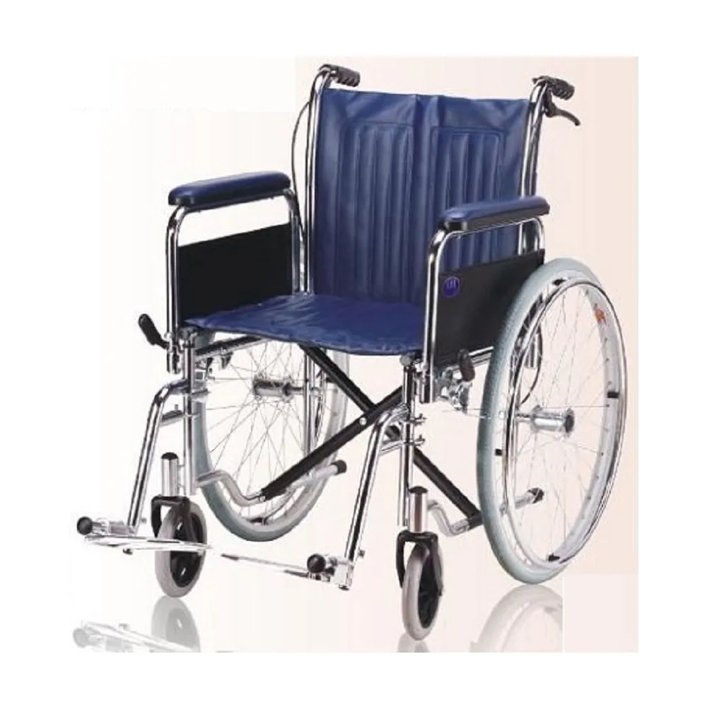 【海夫健康生活館】安愛 機械式輪椅 未滅菌 康復 第三代電鍍輪椅18吋