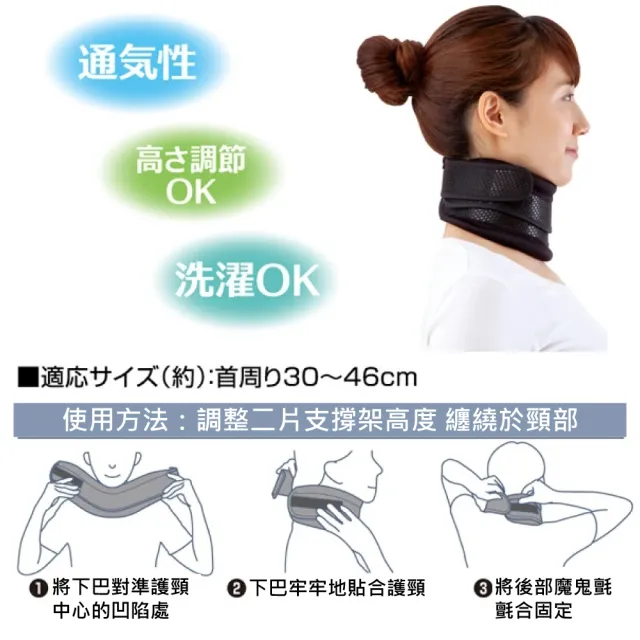 【ALPHAX】日本Alphax 頸椎紓壓支撐帶(護頸套 頸部支撐 頸托)