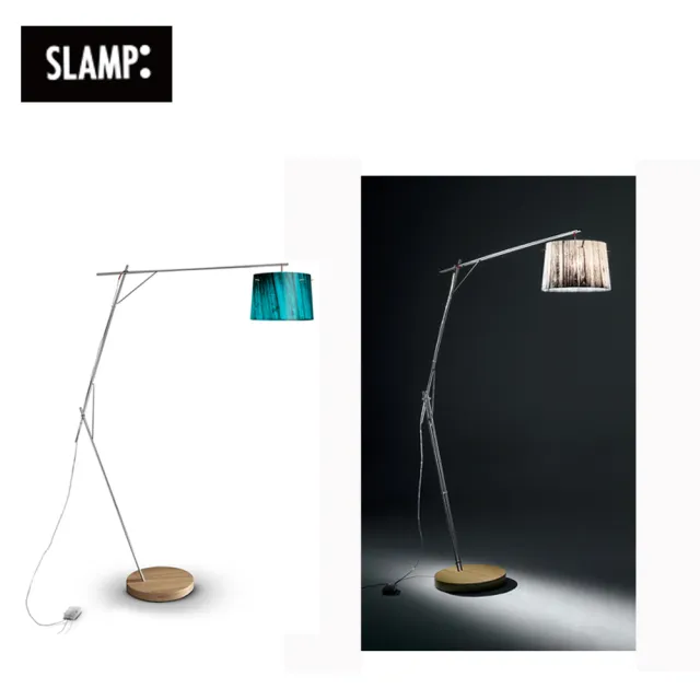 【SLAMP】WOODY立燈-藍/白