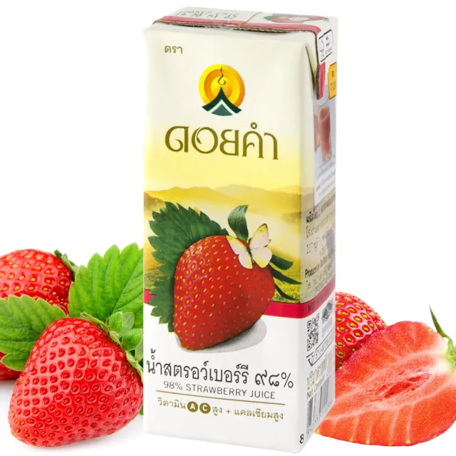【皇家農場】98%草莓汁 200mlx4入(非濃縮還原)