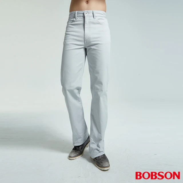 【BOBSON】男款結紗伸縮直筒褲(1695-85)