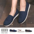 【Alberta】MIT台灣製 素色簡約舒適 好穿拖 圓頭平底 包鞋 懶人鞋 休閒鞋(藍)