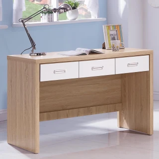 【時尚屋】辛迪佳橡木白4尺書桌(G17-A222-4)