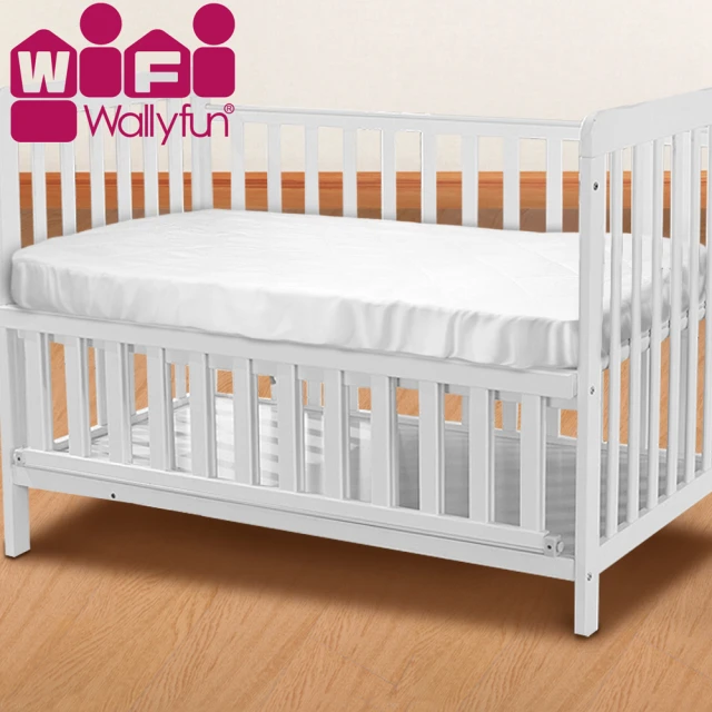 【WallyFun】嬰兒床用保潔墊-全包款 120X60CM(★台灣製造 採用遠東紡織聚酯棉★)
