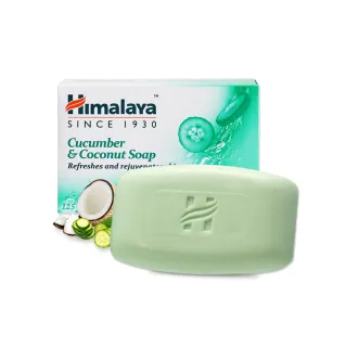 【印度 Himalaya喜馬拉雅】黃瓜椰子保濕香皂 125g(5入)