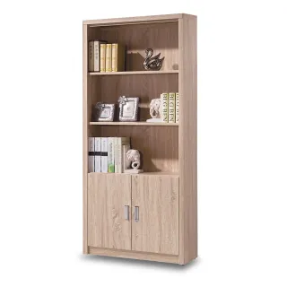 【時尚屋】辛迪佳橡木色2.6x6尺雙下門書櫃(G17-A221-2)