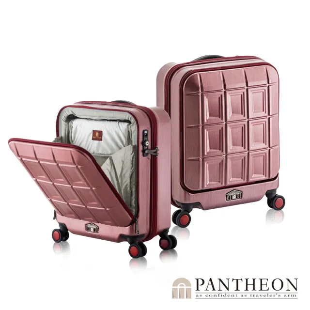 【PANTHEON】母親節 19吋 推薦登機箱 專利前開硬殼行李箱 PTS-5005K(筆電箱 隨放隨取 行動辦公室)