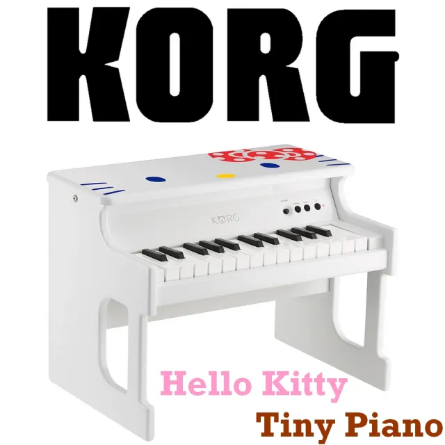 KORG】Tiny Piano 迷你25鍵電鋼琴Hello Kitty限量版/ 白色公司貨