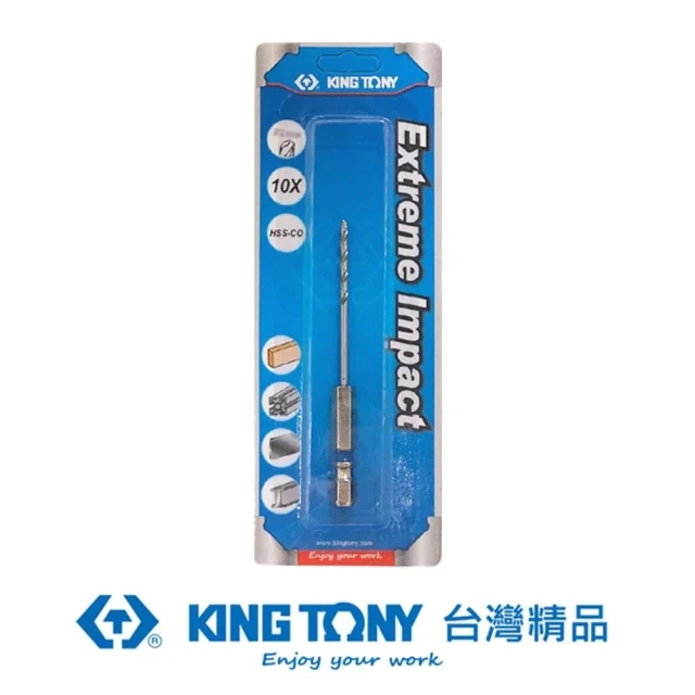 【KING TONY 金統立】雙溝六角柄不鏽鋼鑽頭2.8mm(KT7E12128-1)