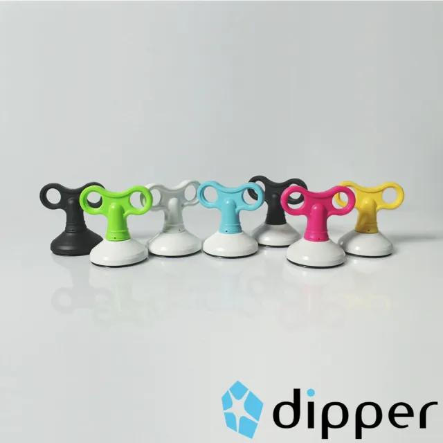 【dipper】強力吸盤壁掛-中(桃色)